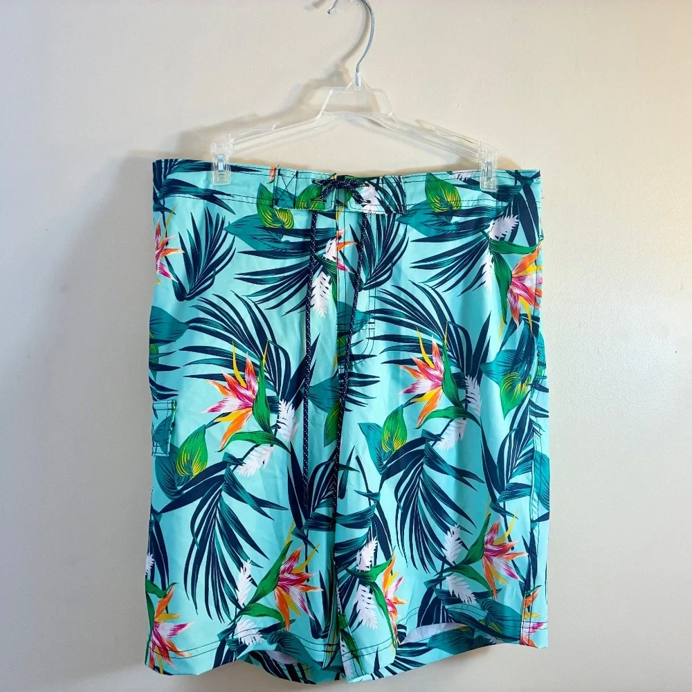 Club Room Tropical Swim Trunks